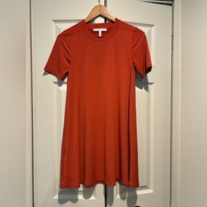 BCBGeneration T-Shirt Casual Dress Rust Color, Size: S